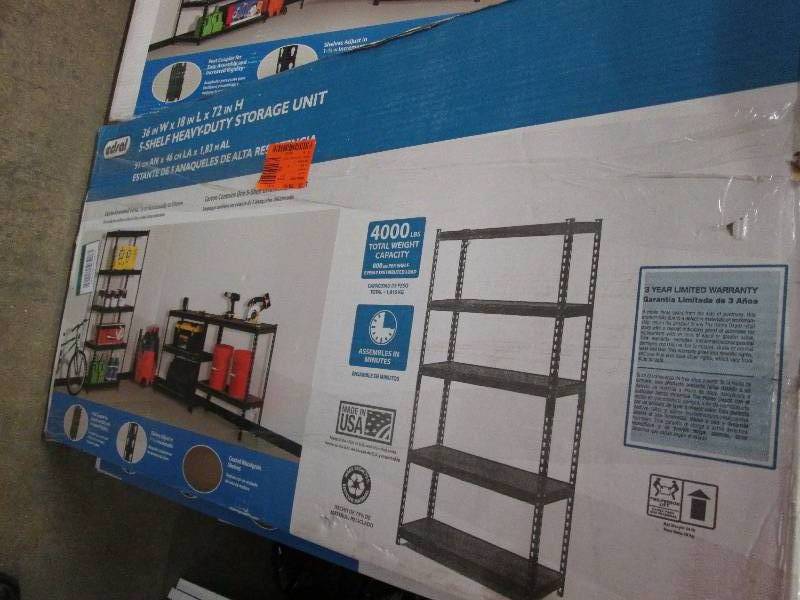 lot 171 image: Edsal 5-shelf Heavy Duty Storage Un...