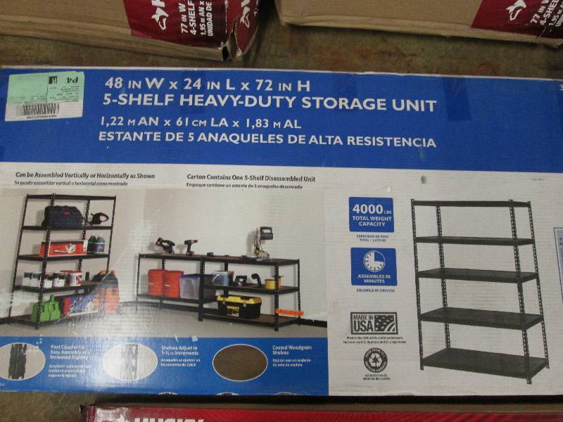 lot 178 image: Edsal 5-shelf Heavy Duty Storage Un...