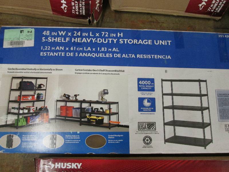 lot 179 image: Edsal 5-shelf Heavy Duty Storage Un...
