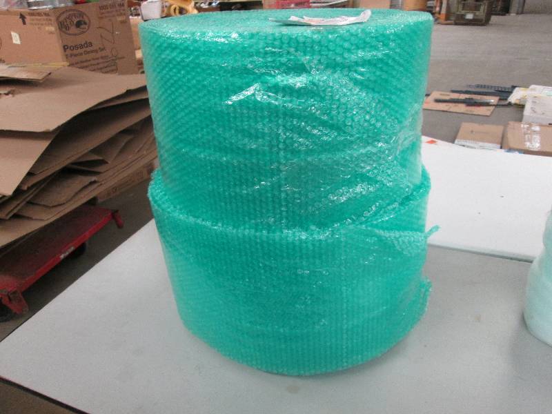 lot 192 image: 2 large rolls green bubblewrap...