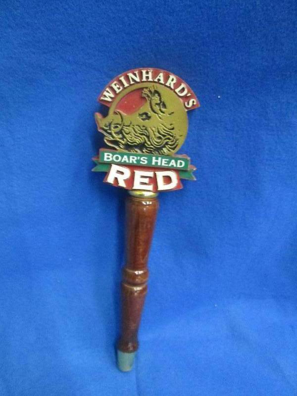 Weinhards Boars head RED beer tap h...