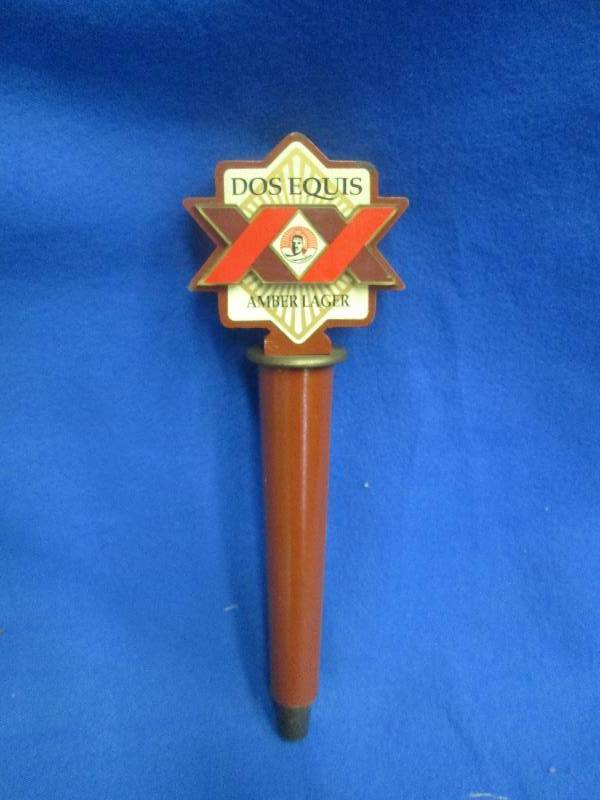 Dos Equis XX amber Lager beer tap h...