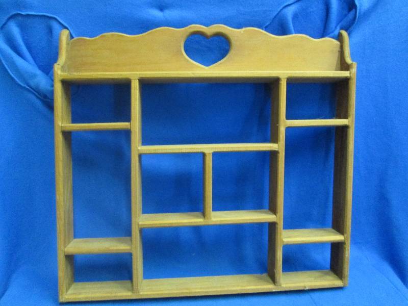Wooden decorated wall hanging shelf...