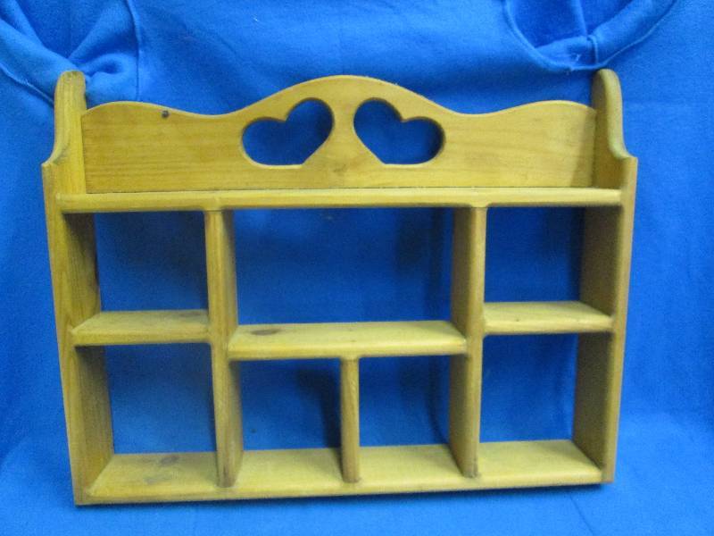 Wooden decorated wall hanging shelf...