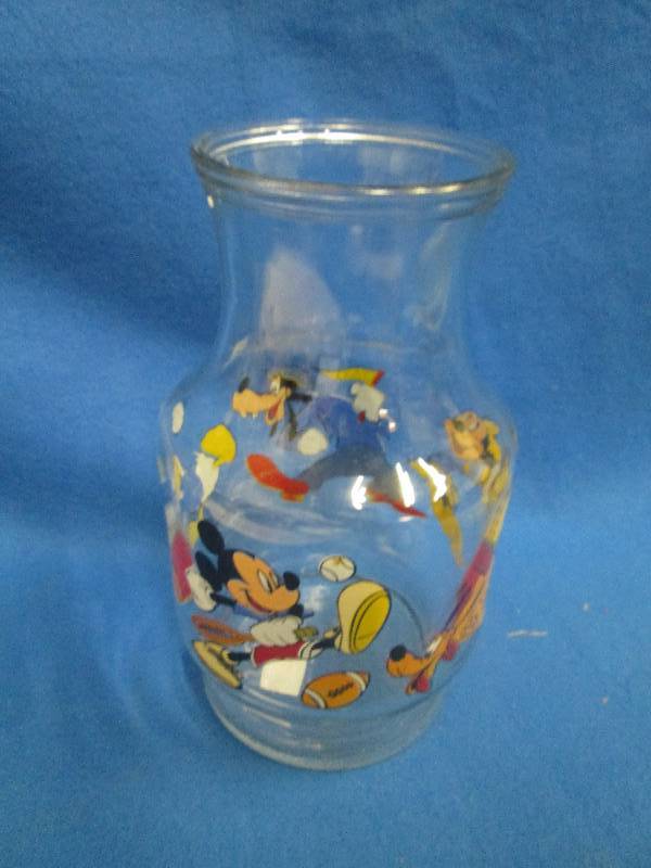 Disney decorated milk or juice glas...