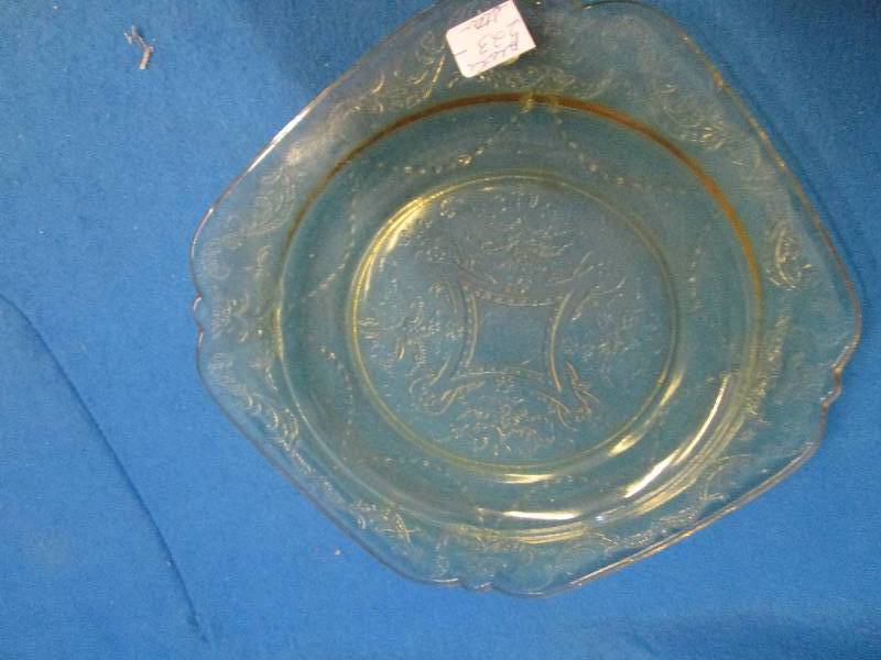 Yellow decoated plate ...