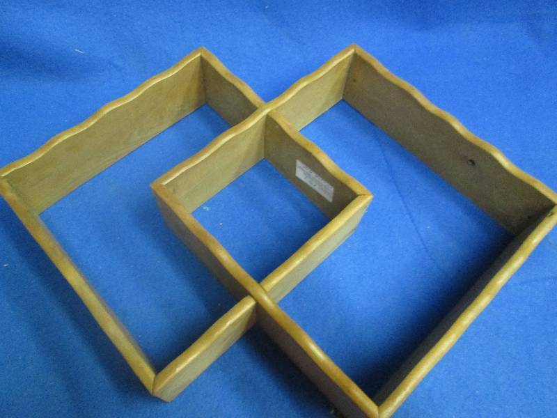 Wooden decorated wall hanging shelf...