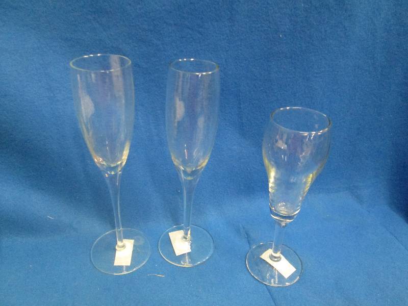 Lot of 3 champane glasses ...