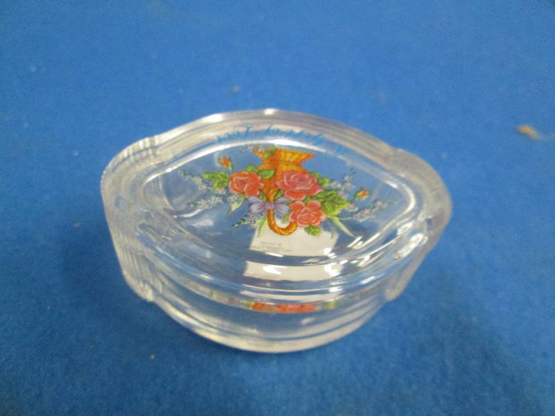 Mini glass pill box ...