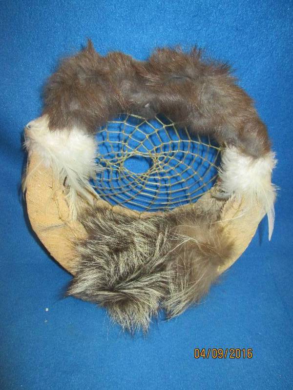 Fur lined dream catcher...