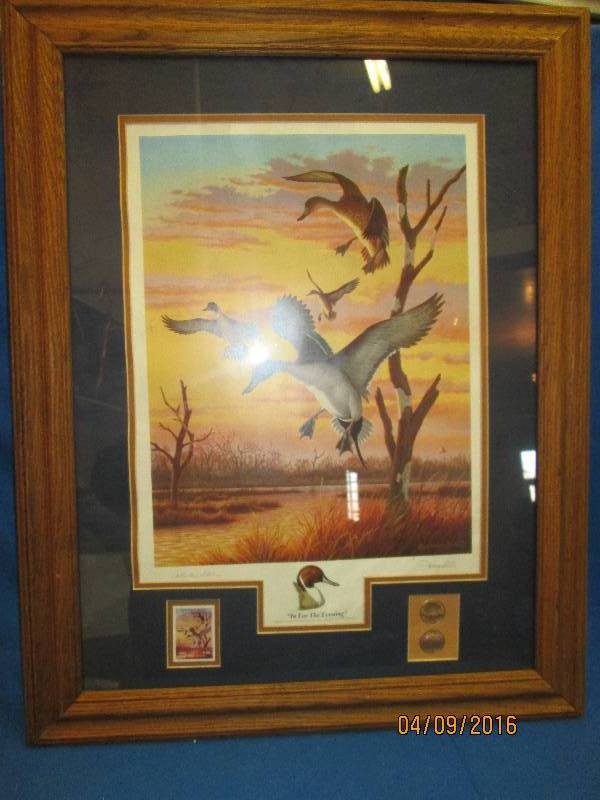 In for the Evening duck stamp print...