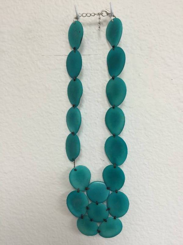 Teal Beaded Necklace