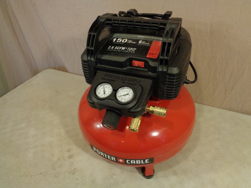 lot 11 image: Porter Cable Pancake Air Compressor