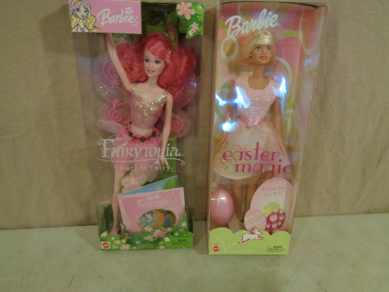 lot 44 image: 2 New Barbies