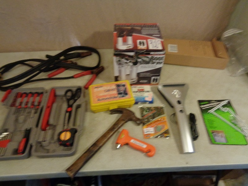 lot 73 image: Assorted Tools, Boot Dryer, First Aid and More