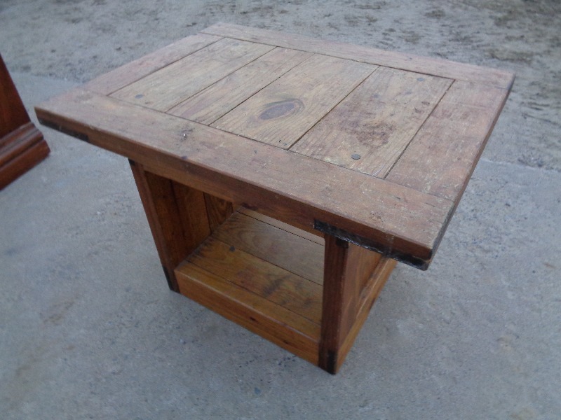 lot 127 image: Wood End Table