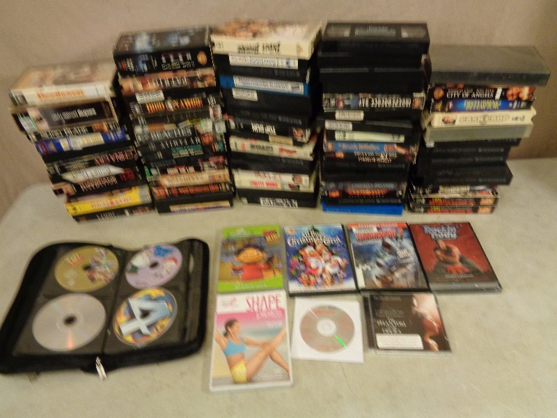 lot 144 image: Assorted DVDs and VHS Tapes