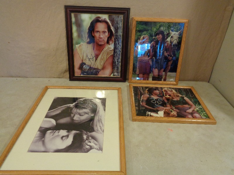 lot 175 image: 4 Framed Xena  Hercules Pictures