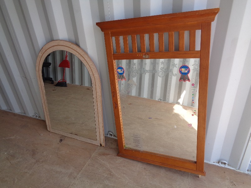 lot 135 image: 2 Large Framed Mirrors