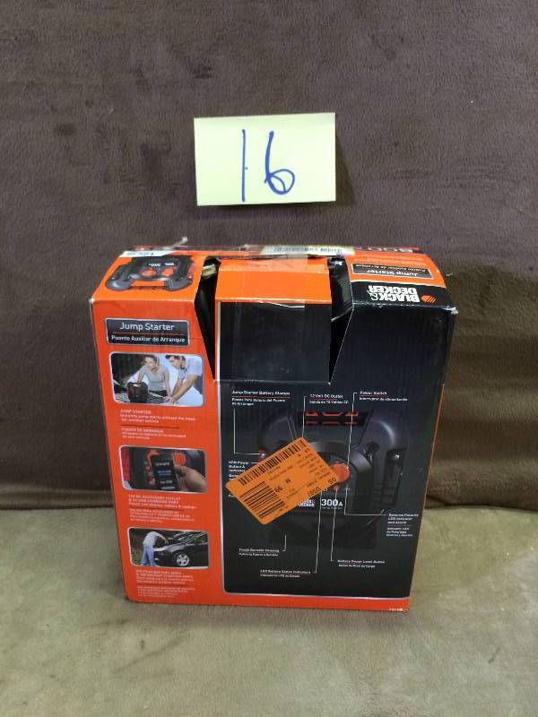 Black and Decker Jump Starter New