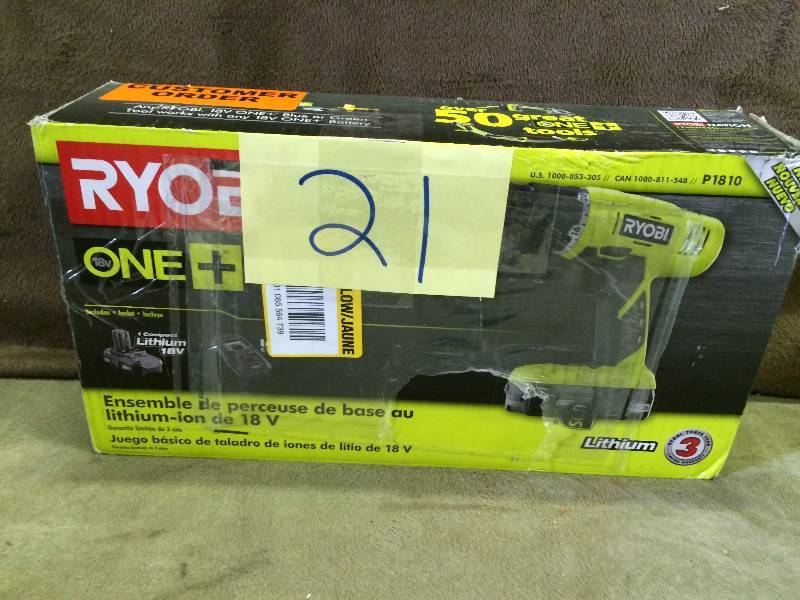 Ryobi ONE 18-Volt Lithium-Ion Starter Drill Kit