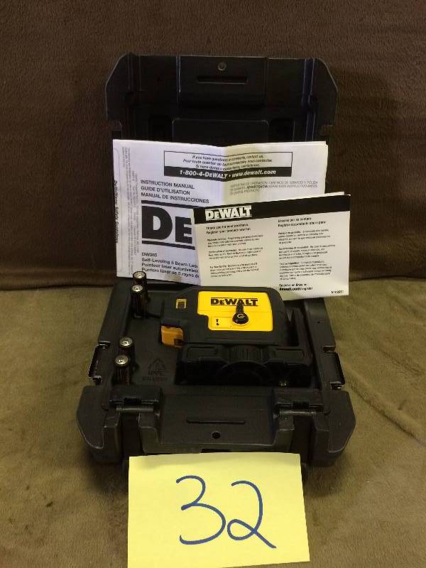 DeWALT - Self Leveling 5 Point Laser - DW085K New