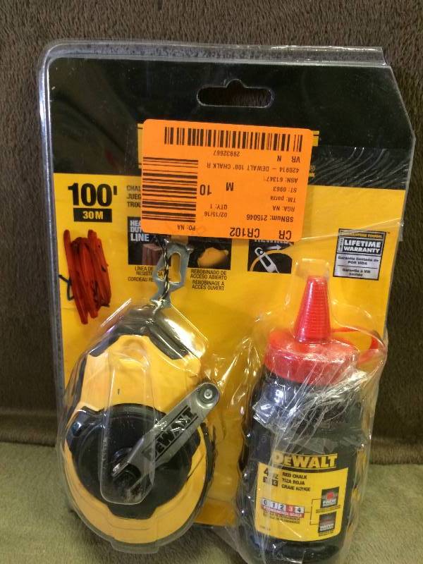 Dewalt 100 Chalk Reel