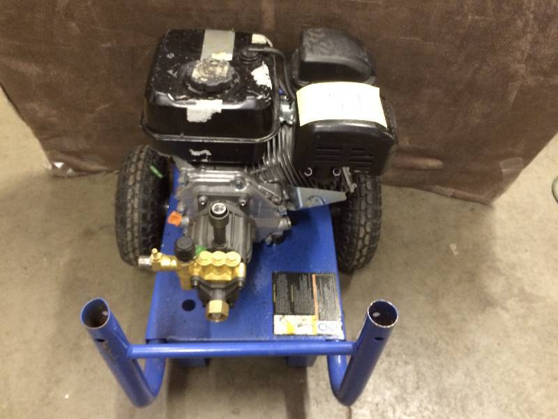 Pacific Hydrostar Preassure Washer- missing handle, wand and hose- and oil cap,  tested works