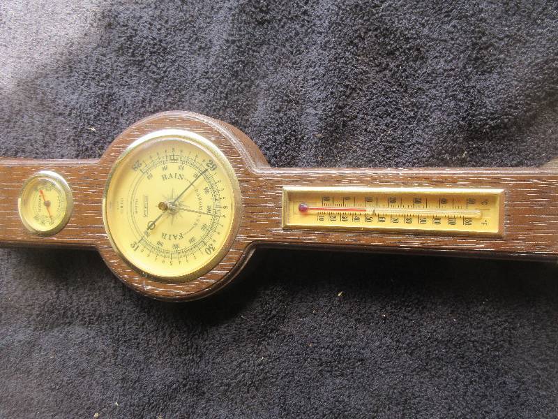 SPRING FIELD BAROMETER , THERMOMETER,