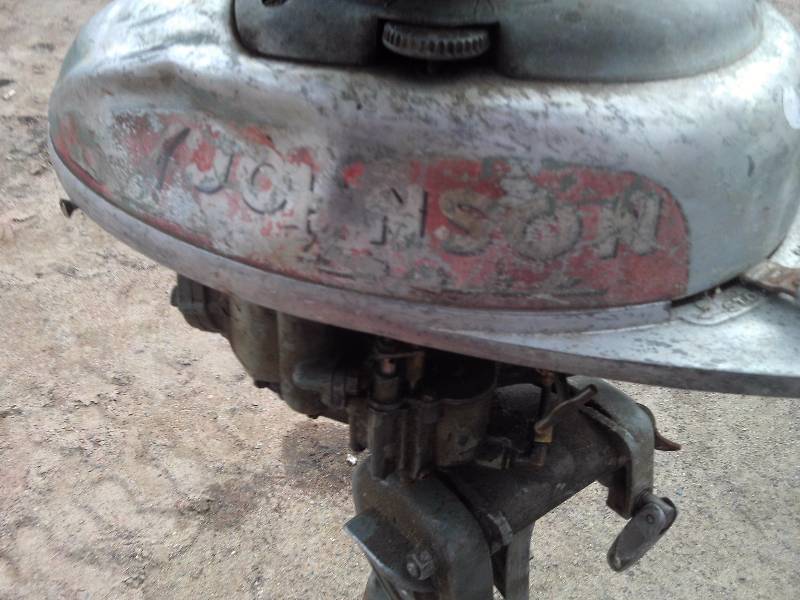 vintage johnson boat motor