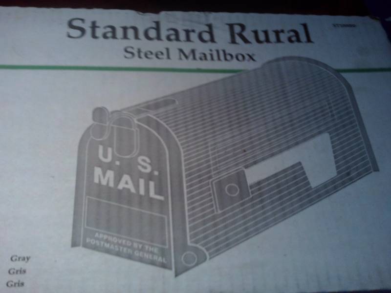 standard steel mailbox