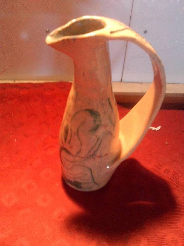 mexican clay pitcher