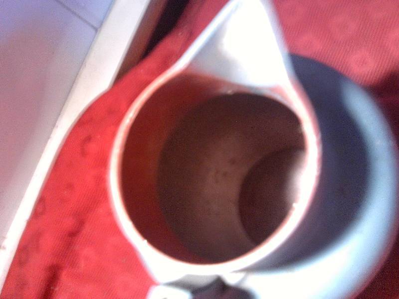vintage metal pitcher