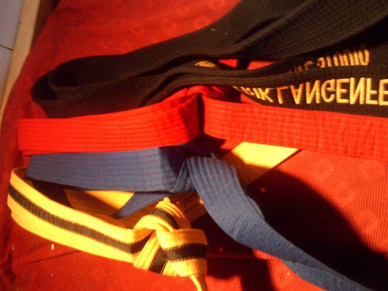 4 karate belts