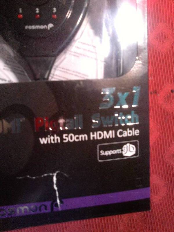 hdmi pigtail switch 3x1