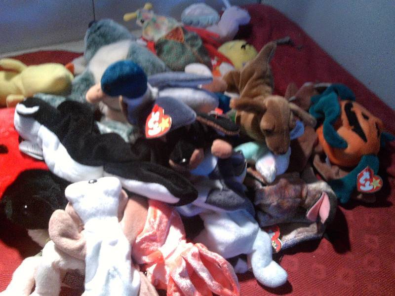 20 collectible beanie babies