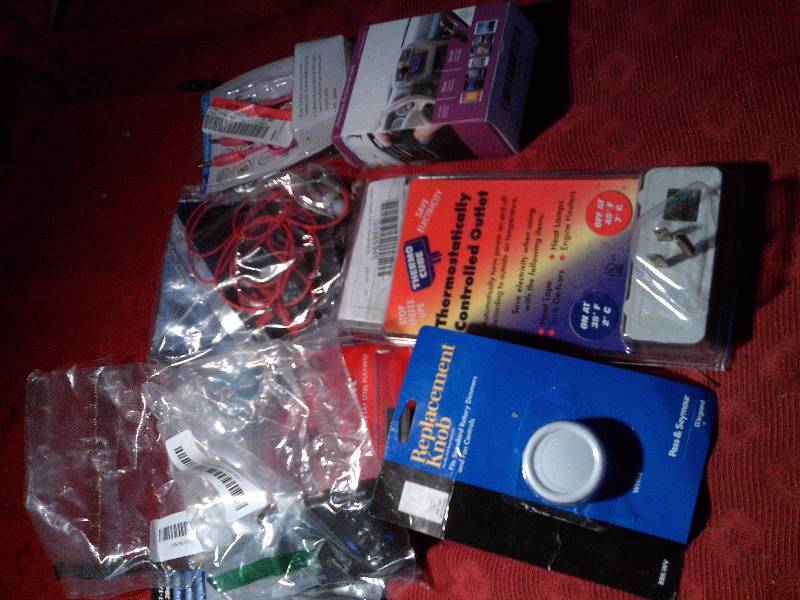 knobs,rubber leg tips,controlled outlet,vent mount,misc wiring