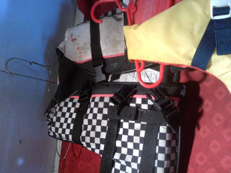 2 childs life jackets