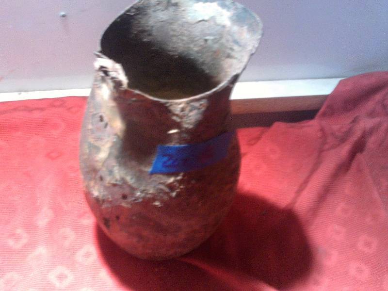 metal pitcher