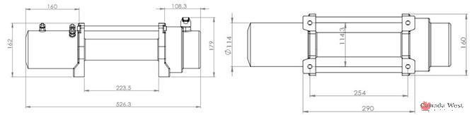 lot 10 image: NEW HIPOWER 12000 LBS WIRELESS STEEL CABLE WINCH