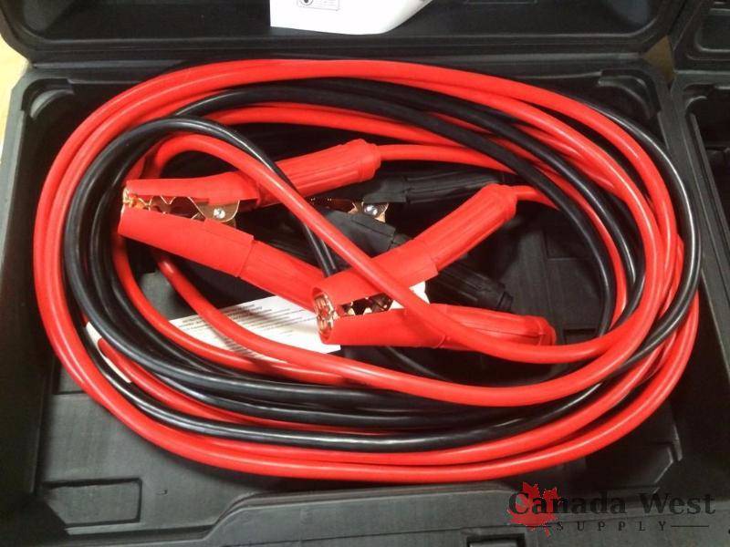 lot 25 image: NEW QUANTITY OF 2 1 GAUGE 800 AMP BOOSTER CABLES HEAVY DUTY