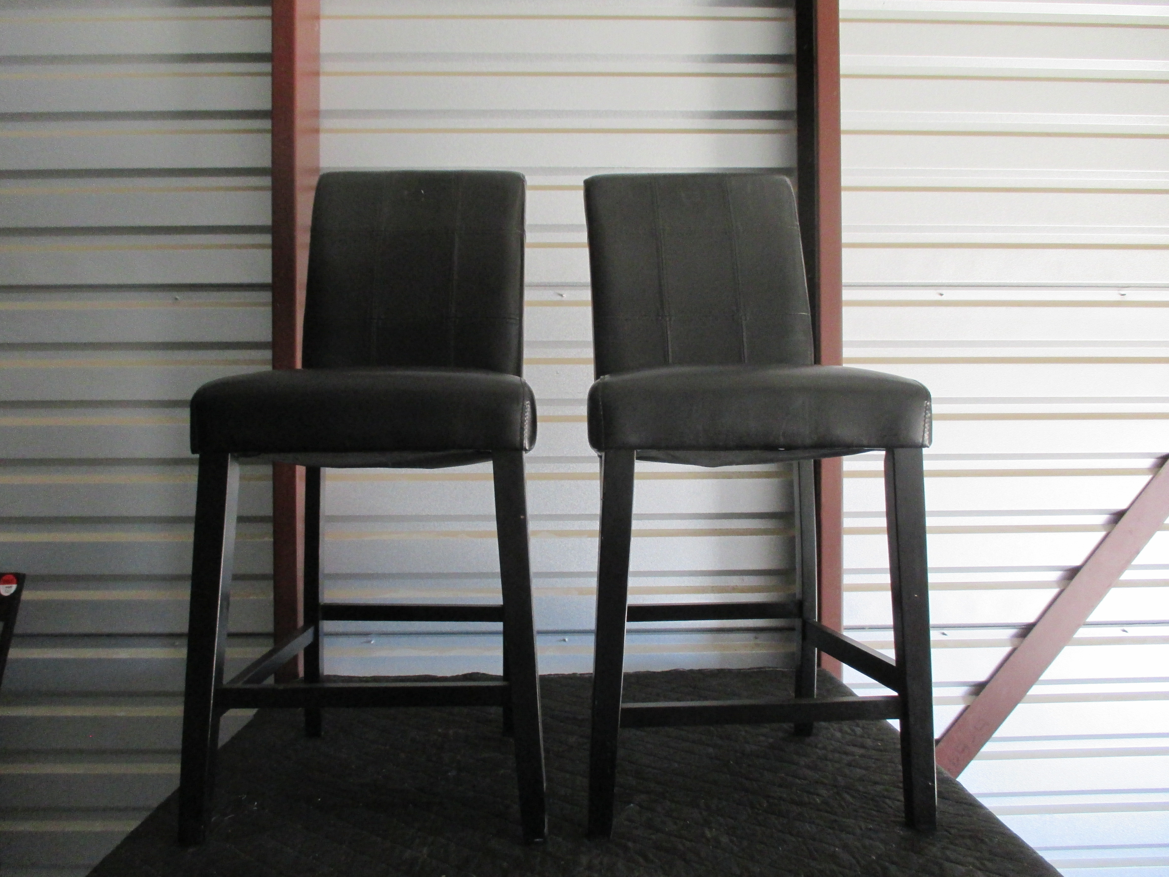 lot 151 image: 2 Black Stools