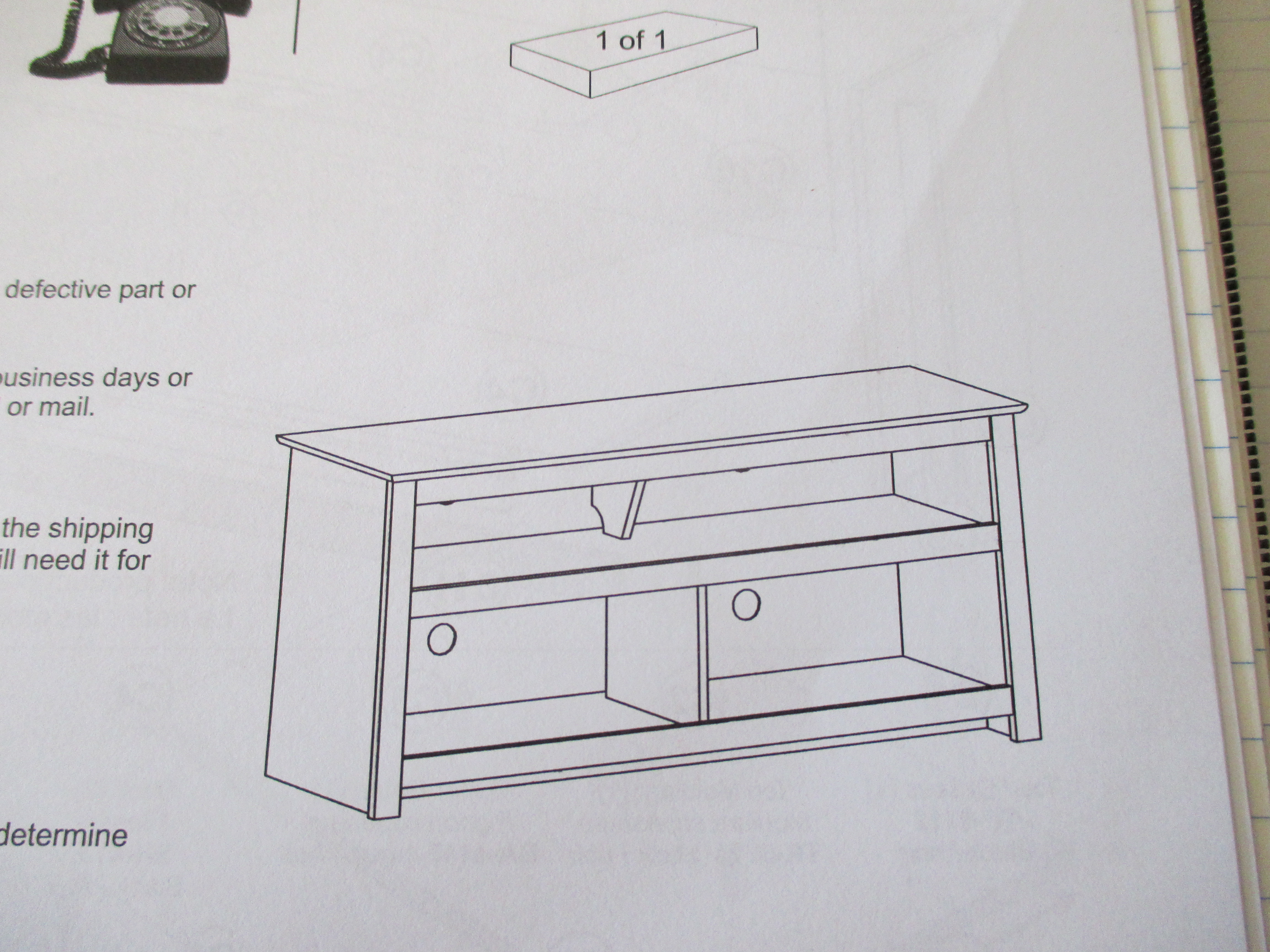 lot 168 image: Flat Panel TV Counsole