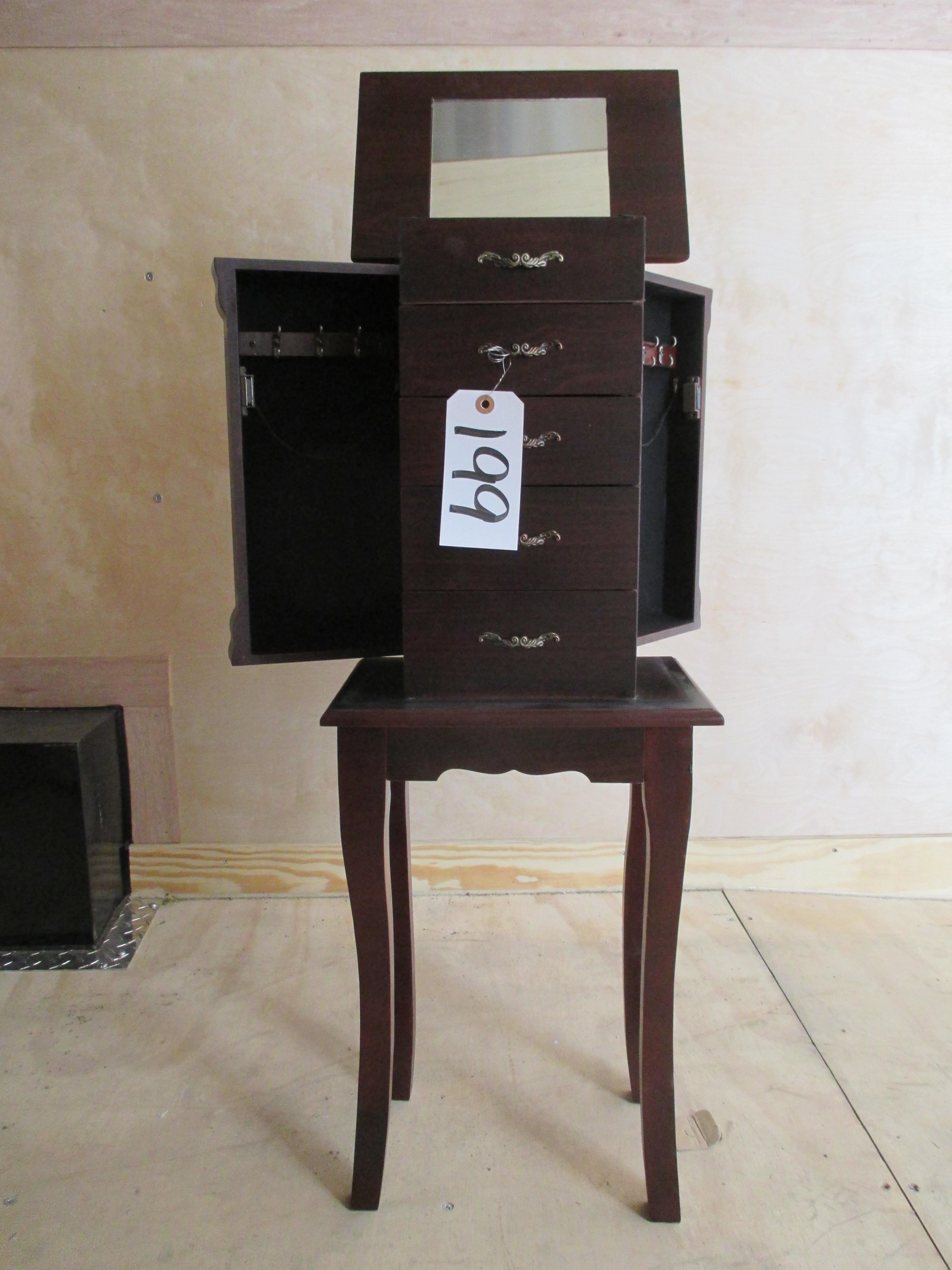 lot 199 image: Small Jewelry Armoire