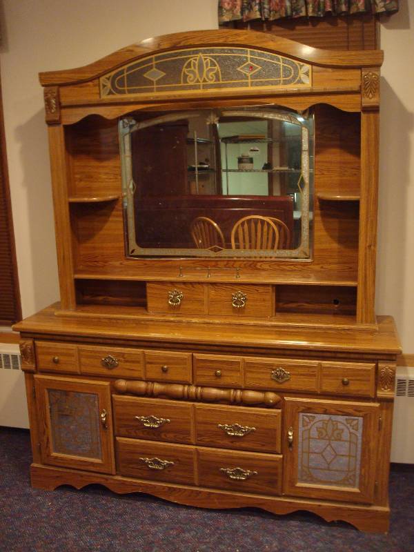 Dresser And Mirror, Used, Shows Wear, HAS BRO...