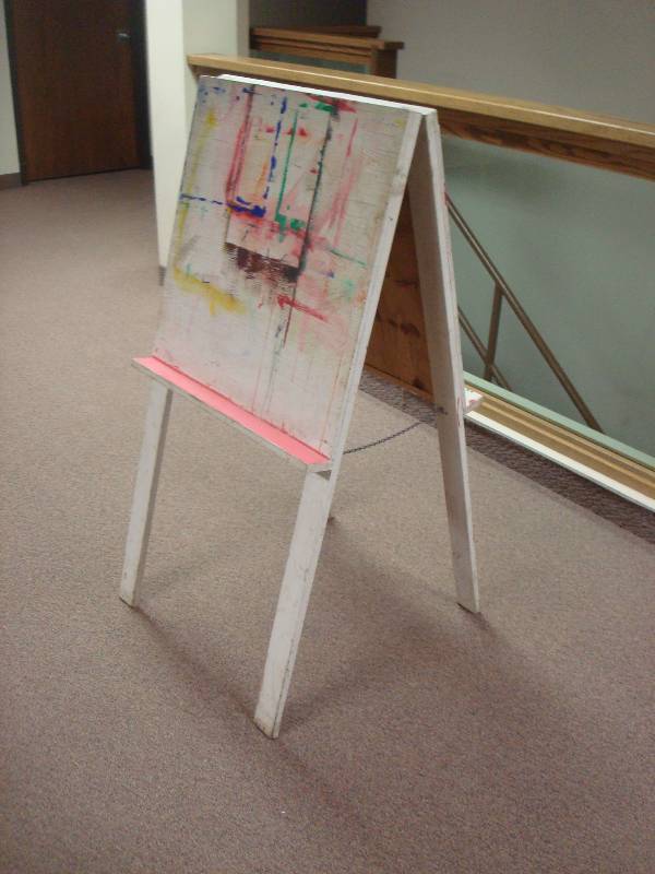 Wood Folding Art Stand, Used...