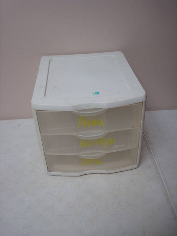 Small Plastic Storage Drawer Bin, Used, Has W...