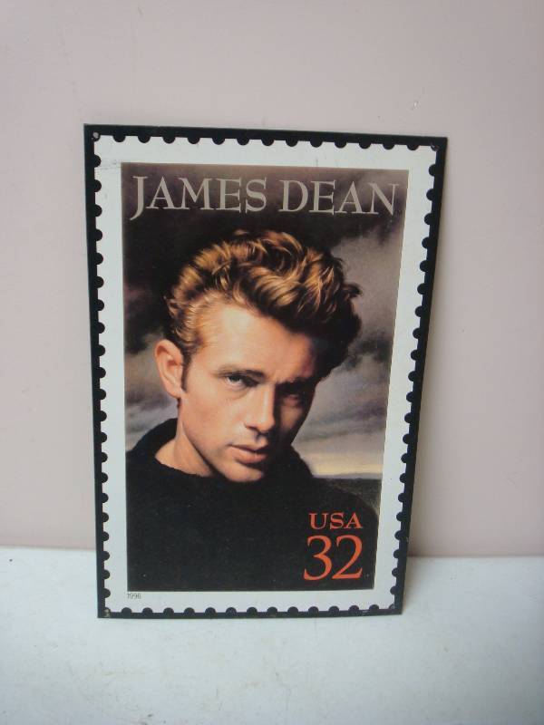 Tin Metal James Dean Stamp Sign...