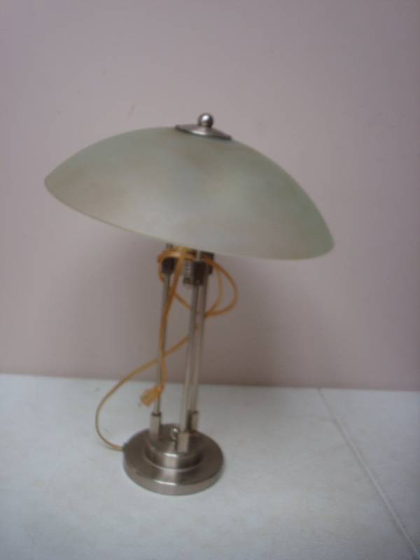 Heavy Metal And Glass Lamp...