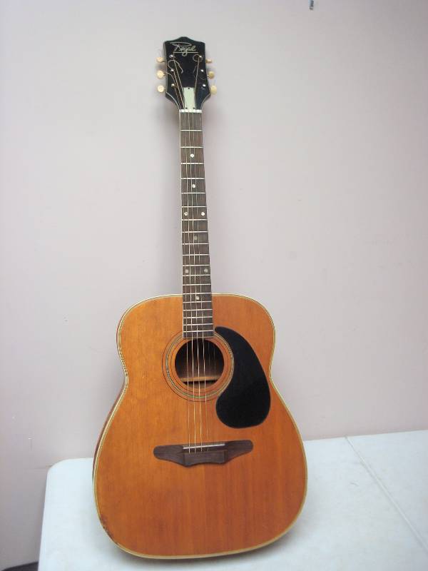 Vintage Regal Guitar, Shows Wear, Has Large C...
